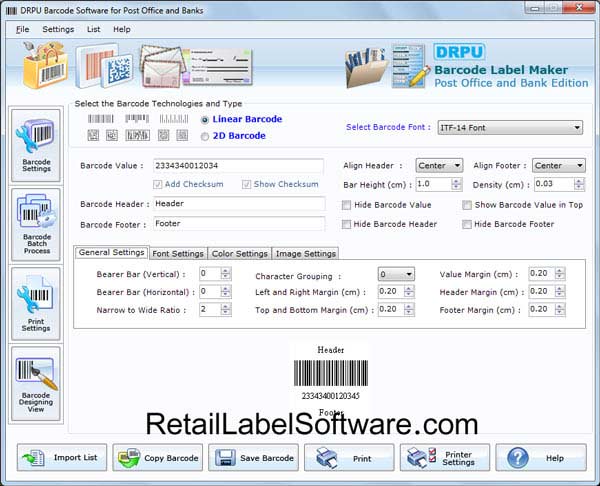 Post Office Barcode Labels Software 7.3.0.1 full